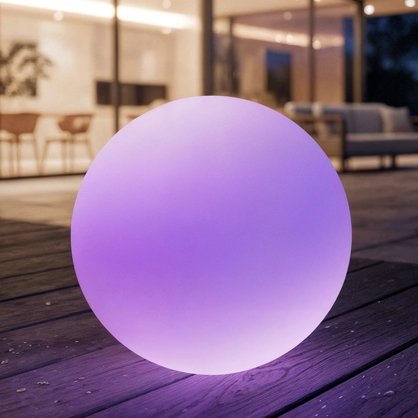 waterproof LED ball light with remote control for pool