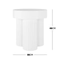 white concrete patio coffee table set australia